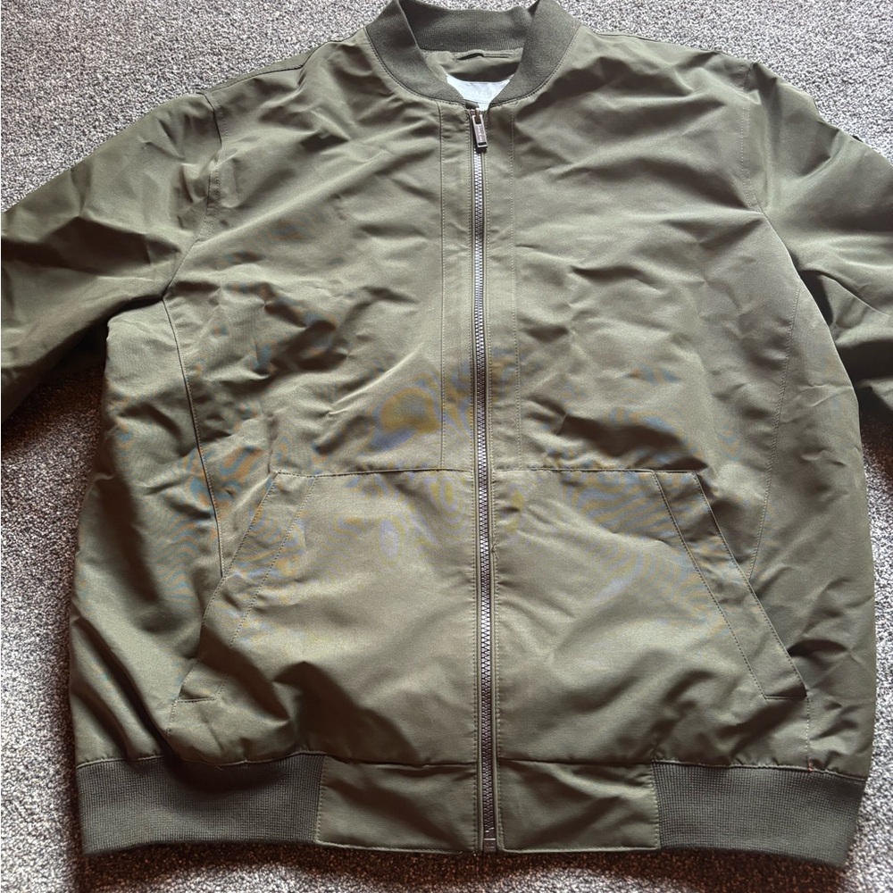 NWT SZ Large Michael Kors Men's Green Bomber Jacket regular jacket winter casual